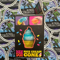 Needoh- 100% Authentic Needoh “Nice Cream Cone” Orange (Creamy Smooth Squish!) Stress Relief/Fidget Toy [New/Factory Sealed]
