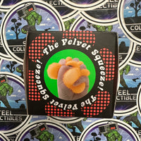 Needoh- 100% Authentic Needoh “Fuzz Ball Flower Power” Orange (The Velvet Squeeze!) Stress Relief/Fidget Toy [New/Factory Sealed]
