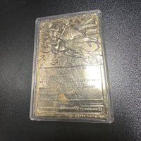 Pokémon- Burger King 1999 “Charizard” 23K Gold Plated Trading Card & Pokeball (No Box)
