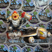 Skylanders/Amiibo- Dark Hammer Slam Bowser w/ Dark Clown Cruiser (Sky Vehicle) “Skylanders SuperChargers” Toys-To-Life Figure [2-Pack]
