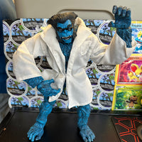 Marvel Comics- “Marvel Legends” Blue Beast w/ Lab Coat & Glasses (Icon Series) 12” Action Figure w/ Comic Book
