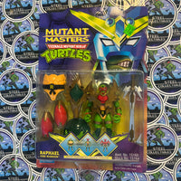 TMNT- Vintage 1997 Playmates “Teenage Mutant Ninja Turtles: Mutant Masters” Raphael (Fire Warrior) Poseable Action Figure [New/Sealed]
