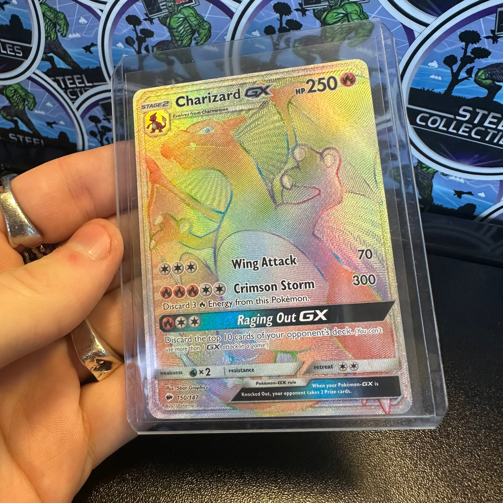 Pokémon TCG- Sun & Moon (SM) Burning Shadows Charizard GX Secret Rare Card SM03