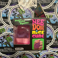 Needoh- 100% Authentic Needoh “Nice Cube” Pink Nice Cube (Super Solid Squish!) Stress Relief/Fidget Toy [New/Factory Sealed]
