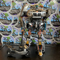 Transformers- “Transformers Hunt for the Decepticon” HFTD Human Alliance Autobot Jazz (Bayverse) Poseable Action Figure w/ Motorcycle & Missle
