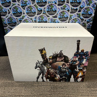 PS4 - OVERWATCH (COLLECTOR’S EDITION) W/ SOLDIER: 76 STATUE, ARTBOOK, STEELBOOK & GAME, SOUNDTRACK, & POSTCARDS [CIB]
