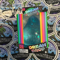 Schylling- 100% Authentic Needoh “Dream Drop” Blue Glitter Dream Drop (w/ Splash Display Stand) Stress Relief/Fidget Toy [New/Sealed]
