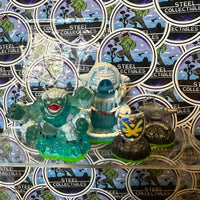 Skylanders- Slam Bam & Empire of Ice Adventure Pack w/ Sky-Iron Shield & Anvil Rain Magic Items “Skylanders Spyro's Adventure” Toys-To-Life Figure [4-Pack]
