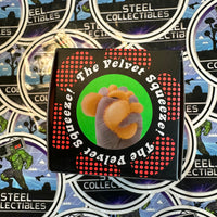 Schylling- 100% Authentic Needoh “Fuzz Ball Flower Power” Orange (The Velvet Squeeze!) Stress Relief/Fidget Toy [New/Factory Sealed]
