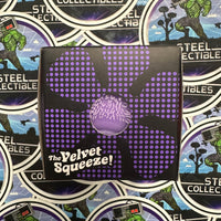 Needoh- 100% Authentic Needoh “Fuzz Ball Flower Power” Purple (The Velvet Squeeze!) Stress Relief/Fidget Toy [New/Factory Sealed]
