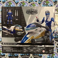 Hasbro- “Power Rangers: Time Force” Mighty Morphin Power Rangers (Lightning Collection) Time Force Blue Ranger & Vector Cycle/Moto/Bike MMPR Poseable Action Figure [New/Sealed]
