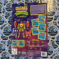 TMNT- Vintage 1997 Playmates “Teenage Mutant Ninja Turtles: Mutant Masters” Raphael (Fire Warrior) Poseable Action Figure [New/Sealed]
