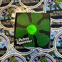 Schylling- 100% Authentic Needoh “Fuzz Ball Flower Power” Green (The Velvet Squeeze!) Stress Relief/Fidget Toy [New/Factory Sealed]
