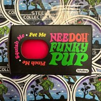 Schylling- 100% Authentic Needoh “Funky Pup” Pink (Pinch Me, Squish Me, Pet Me! Feel the Funk!) Stress Relief/Fidget Toy [New/Factory Sealed]
