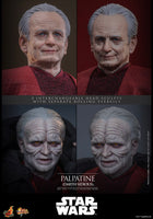 Hot Toys- “Star Wars” Palpatine (Darth Sidious) Movie Masterpiece MMS805 1/6th Scale Collectible Figure By Sideshow [New/Sealed]

