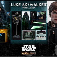 Star Wars Hot Toys 1/6 Luke Skywalker (Deluxe Version) DX23 with Grogu and Dark Trooper (Pre-Owned)