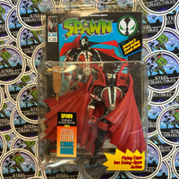 Todd Toys- 1994 Todd McFarlane’s “Spawn” Spawn Poseable Action Figure w/ Fying Cape & Swing-Open Action (+Special Edition Comic Book!) [New/Sealed]
