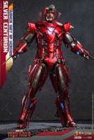 Sideshow- Marvel Studio’s “Iron Man 3” Silver Centurion (Suit Up Version)  Movie Masterpiece Series Diecast Hot Toys 1/6th Scale Collectible Figure MMS618-D43 [New/Sealed]
