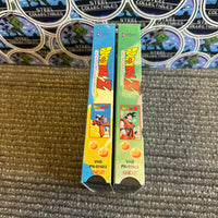 VHS- 1999 “DRAGON BALL Z: CAPTAIN GINYU” (ASSAULT & DOUBLE CROSS) UNCUT VERSION ENGLISH DUBBED ANIME VHS TAPE [SET OF 2]
