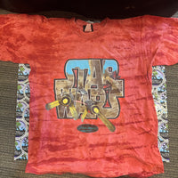 Star Wars- Official Lucasfilms “Star Wars Episode 1: The Phantom Menace” Pod Racer Youth Large L(14-16) Tie-Dye T-Shirt
