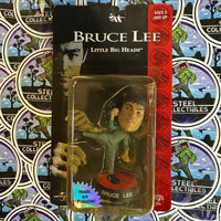 Sideshow- 1998 Universal’s “Bruce Lee” Bruce Lee (Kicking) Little Big Heads Poseable Action Figure w/ Base/Stand [New/Sealed]
