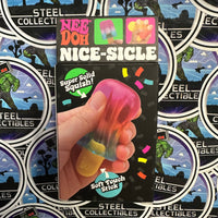 Schylling- 100% Authentic Needoh “Nice-Sicle” Rainbow (Pink/Orange) Nice-Sicle Stress Relief/Fidget Toy [New/Sealed]
