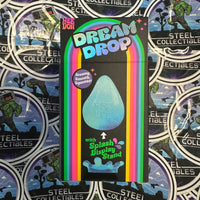 Schylling- 100% Authentic Needoh “Dream Drop” Blue Glitter Dream Drop (w/ Splash Display Stand) Stress Relief/Fidget Toy [New/Sealed]
