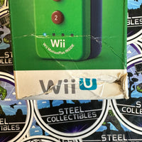 Nintendo Wii- “Super Mario Bros.” Luigi Wii Motion Plus Wireless Remote/Controller w/ Sleeve [CIB- DAMAGED, SEE PICTURES!]
