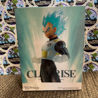 Banpresto- “Dragon Ball Z” Super Saiyan God Super Saiyan Blue Vegeta (SSGSS) Clearise Statue/Figure [New/CIB]
