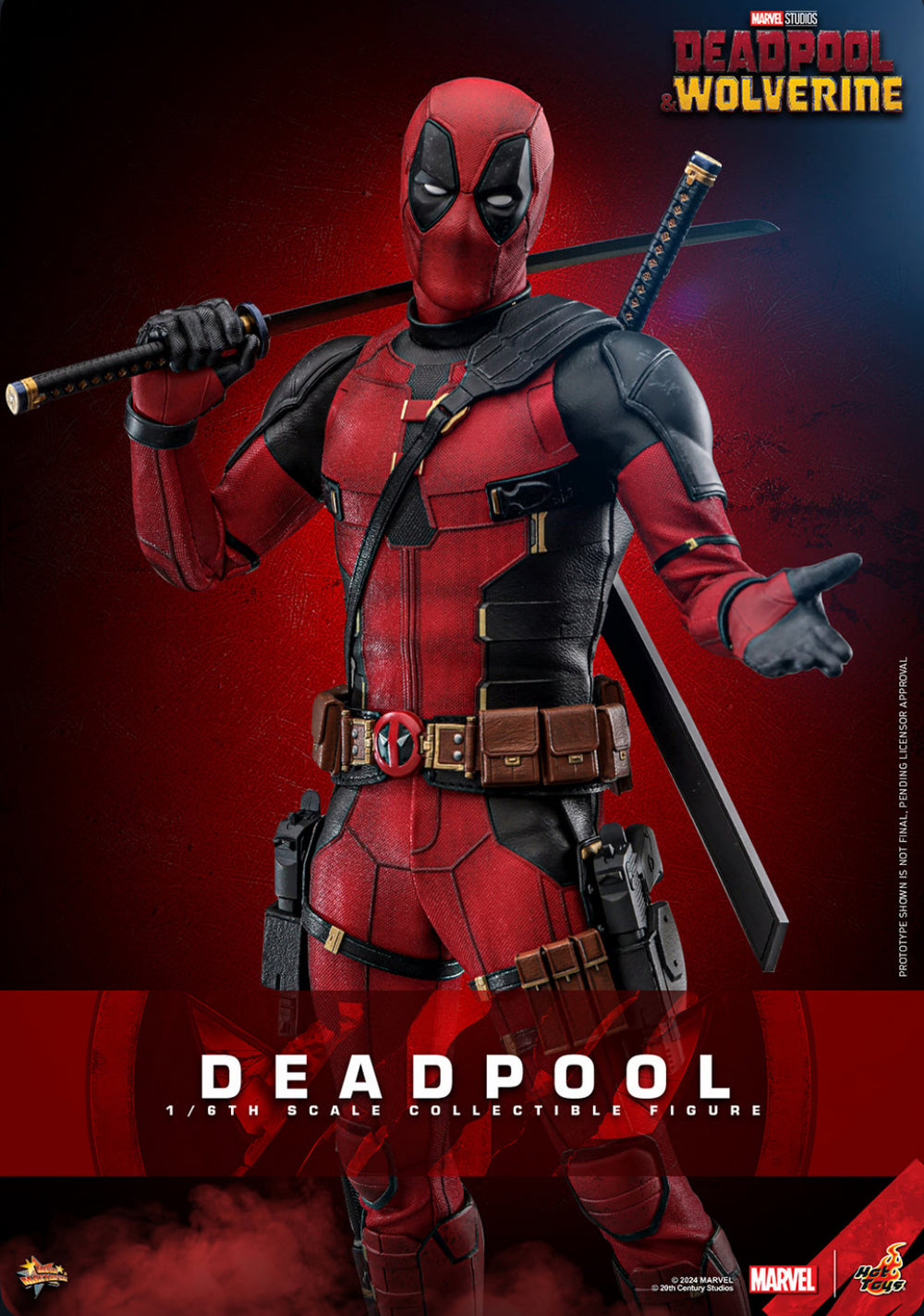 Marvel Hot Toys Deadpool -MMS714 (Deadpool and Wolverine) collectors edition