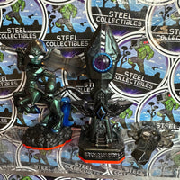 Skylanders- Trap Master Knight Mare w/ Midnight Museum (LightCore) Expansion Level Magic Item & Dark Spider Villain Traptanium Crystal “Skylanders Trap Team” Toys-To-Life Figure [3-Pack]
