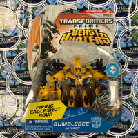 Transformers- “Transformers Prime: Beast Hunters” Autobot Bumblebee (w/ Firing Eagleshot Bow!) Deluxe Class Poseable Action Figure [New/Sealed]
