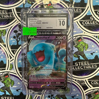Pokemon TCG- 2020 “Sword & Shield” Holographic Wobbuffet V CGC Graded Single Card [GEM MINT 10]
