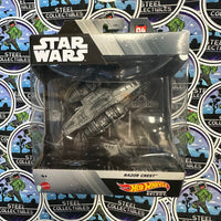 Mattel- “Star Wars X Hot Wheels”  Starship Selects Razor Crest Die Cast Replica w/ Display Base [New/Sealed]
