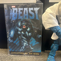 Marvel Comics- “Marvel Legends” Blue Beast w/ Lab Coat & Glasses (Icon Series) 12” Action Figure w/ Comic Book

