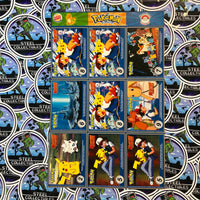 Pokemon TCG- Burger King “Master Trainer Collector Set” Un-Punched Card Sheet #11 (9 Double-Sided Cards!)
