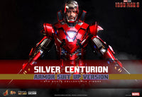 Sideshow- Marvel Studio’s “Iron Man 3” Silver Centurion (Suit Up Version)  Movie Masterpiece Series Diecast Hot Toys 1/6th Scale Collectible Figure MMS618-D43 [New/Sealed]
