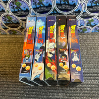 VHS- 2001 “DRAGON BALL Z: GREAT SAIYAMAN SAGA” (CRASH COURSE, DECLARATION, GOHAN’S SECRET, FINAL ROUND, OPENING CEREMONY) UNCUT VERSION ENGLISH DUBBED ANIME VHS TAPE [SET OF 5]
