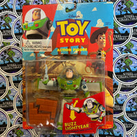 ThinkWay Toys- Disney’s “Toy Story” Buzz Lightyear Poseable Action Figure w/ Karate Chop Action & Brick Wall [New/Sealed]
