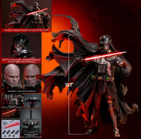 Sideshow- “Star Wars” Battle Damaged Darth Vader (Deluxe Version) Hot Toys 1/6 Scale [New/Sealed]
