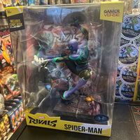 McFarlane Toys- “Marvel Rivals” Gamerverse Spider-Man (Platinum Edition Chase) Statue w/ Comic Book (New)
