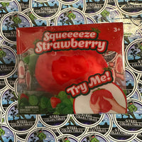 Sunny Days- 100% Authentic Squeeeeze Strawberry “Squeeze, Poke, Squish!” (Try Me!) Stress Relief/Fidget Toy [New/Factory Sealed]

