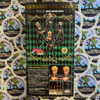 Medicos- “JoJo’s Bizarre Adventure” Giorno Giovanna (Black Ver.) S.A.S Super Action Statue Poseable Action Figure (w/ New/Sealed Bonus!) [CIB]

