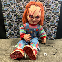 Spirit Halloween- “Child’s Play” Chucky 24” Talking & Moving Animatronic Doll Toy (w/ Try-Me Function!)
