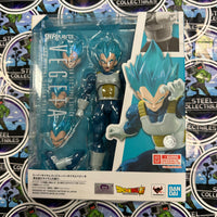 S.H. Figuarts- Bandai “Dragon Ball: Super” SSGSS Super Saiyan God Super Saiyan Blue Vegeta (Unwavering Saiyan Pride) Tamashii Nations Poseable Action Figure [CIB]

