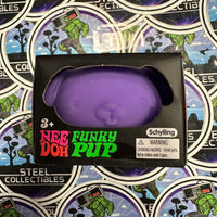 Schylling- 100% Authentic Needoh “Funky Pup” Purple (Pinch Me, Squish Me, Pet Me! Feel the Funk!) Stress Relief/Fidget Toy [New/Factory Sealed]
