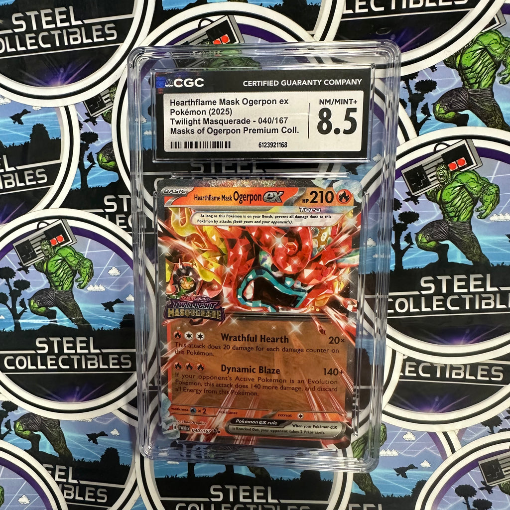 Pokemon TCG- 2025 Pokemon Twilight Masquerade: Masks of Ogerpon Coll. | Steel Collectibles LLC. Pokemon TCG- 2025 Pokemon Twilight Masquerade: Masks of Ogerpon Coll. | Steel Collectibles LLC.