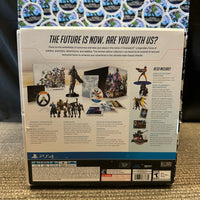 PS4 - OVERWATCH (COLLECTOR’S EDITION) W/ SOLDIER: 76 STATUE, ARTBOOK, STEELBOOK & GAME, SOUNDTRACK, & POSTCARDS [CIB]
