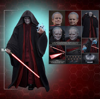 Hot Toys- “Star Wars” Palpatine (Darth Sidious) Movie Masterpiece MMS805 1/6th Scale Collectible Figure By Sideshow [New/Sealed]
