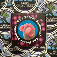 Schylling- 100% Authentic Needoh “Fuzz Ball Flower Power” Pink (The Velvet Squeeze!) Stress Relief/Fidget Toy [New/Factory Sealed]
